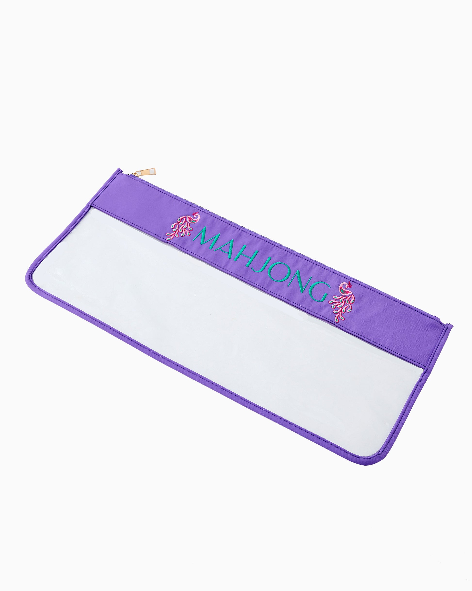 Purple Peacock Mahjong Bag - Oh My Mahjong