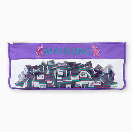 Purple Peacock Mahjong Bag - Oh My Mahjong