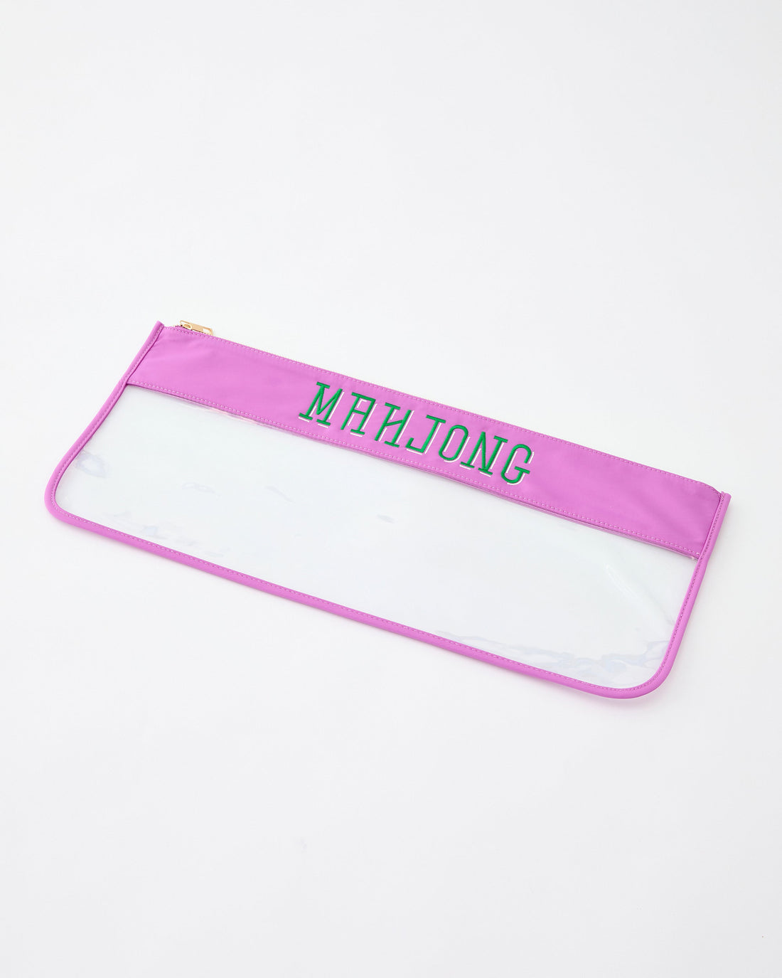 Purple Stitched Mahjong Bag - Oh My Mahjong