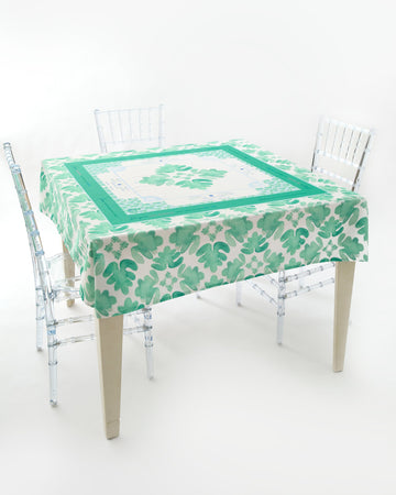 Sage Fresco Instructional Green Tablecloth-OMM x Brooke Wright - Oh My Mahjong