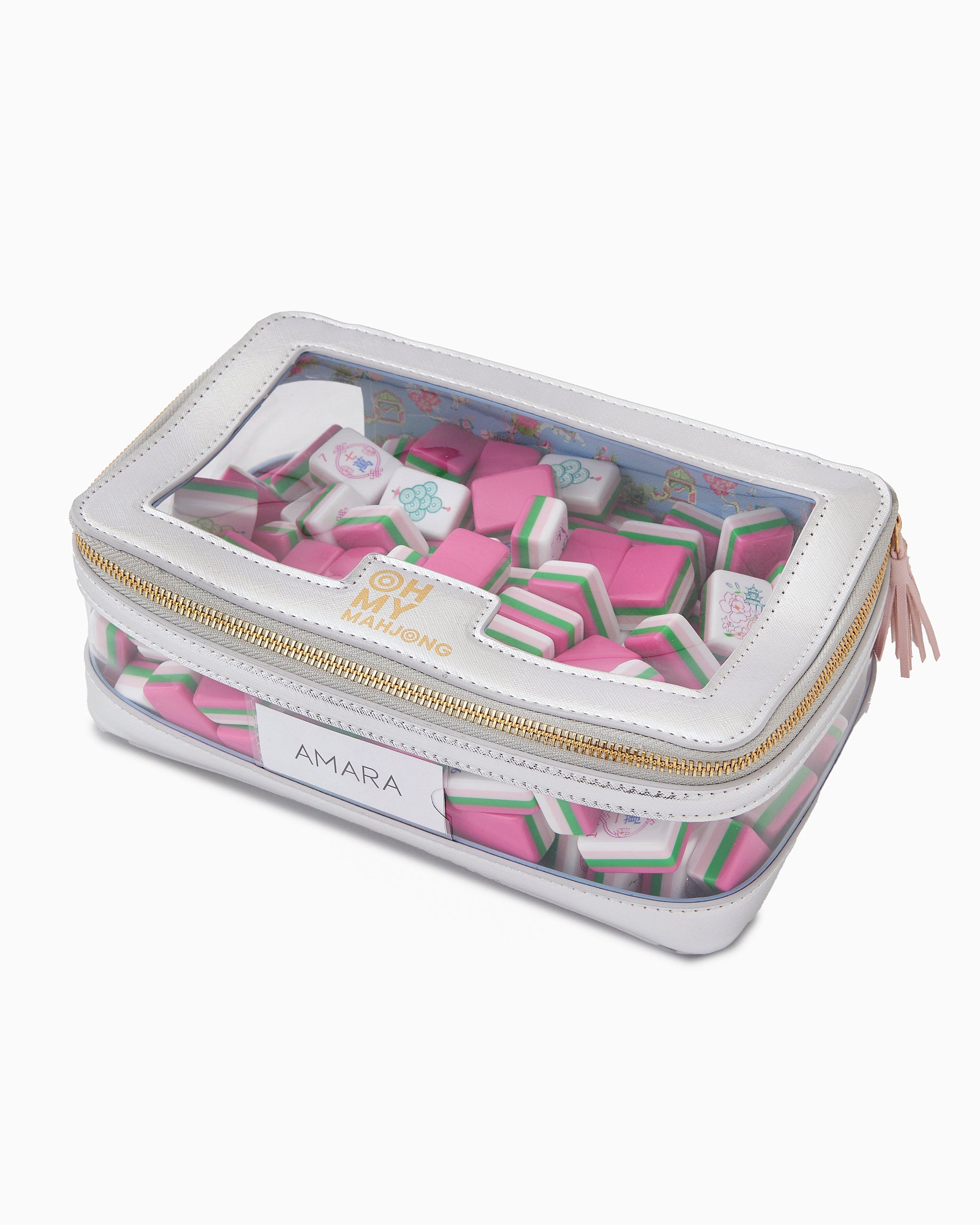 Silver Tile Storage Bag - Oh My Mahjong