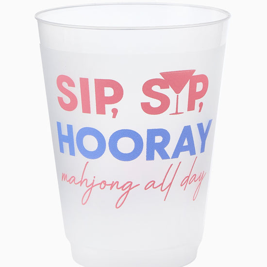 Sip Sip Hooray Cups - Oh My Mahjong