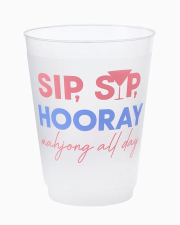 Sip Sip Hooray Cups - Oh My Mahjong