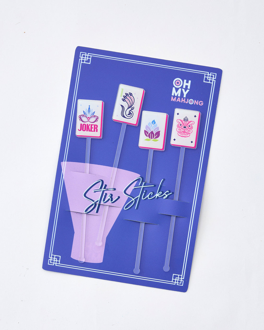 Soiree Acrylic Cocktail Stir Sticks - Oh My Mahjong