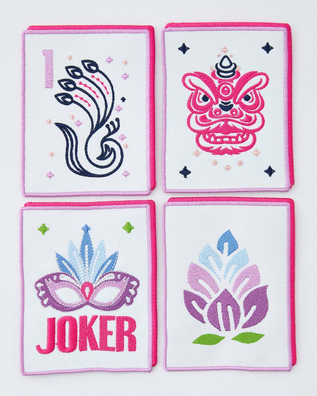 Soiree Tile Cocktail Napkins - Oh My Mahjong