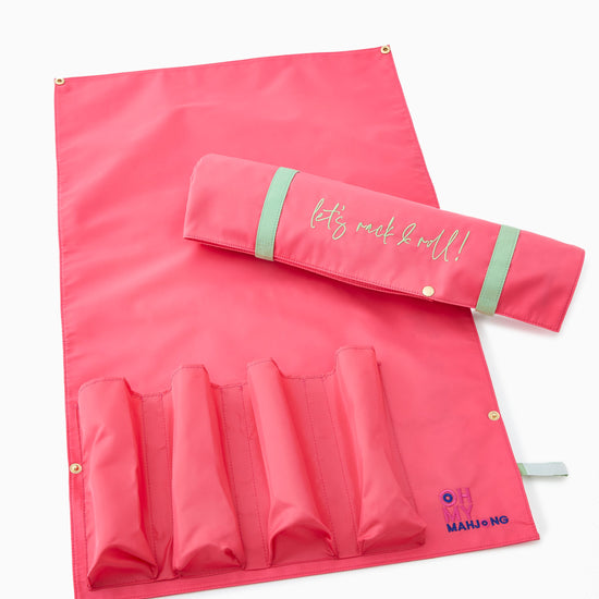 Strawberry Pink Let's Rack & Roll Bag - Oh My Mahjong