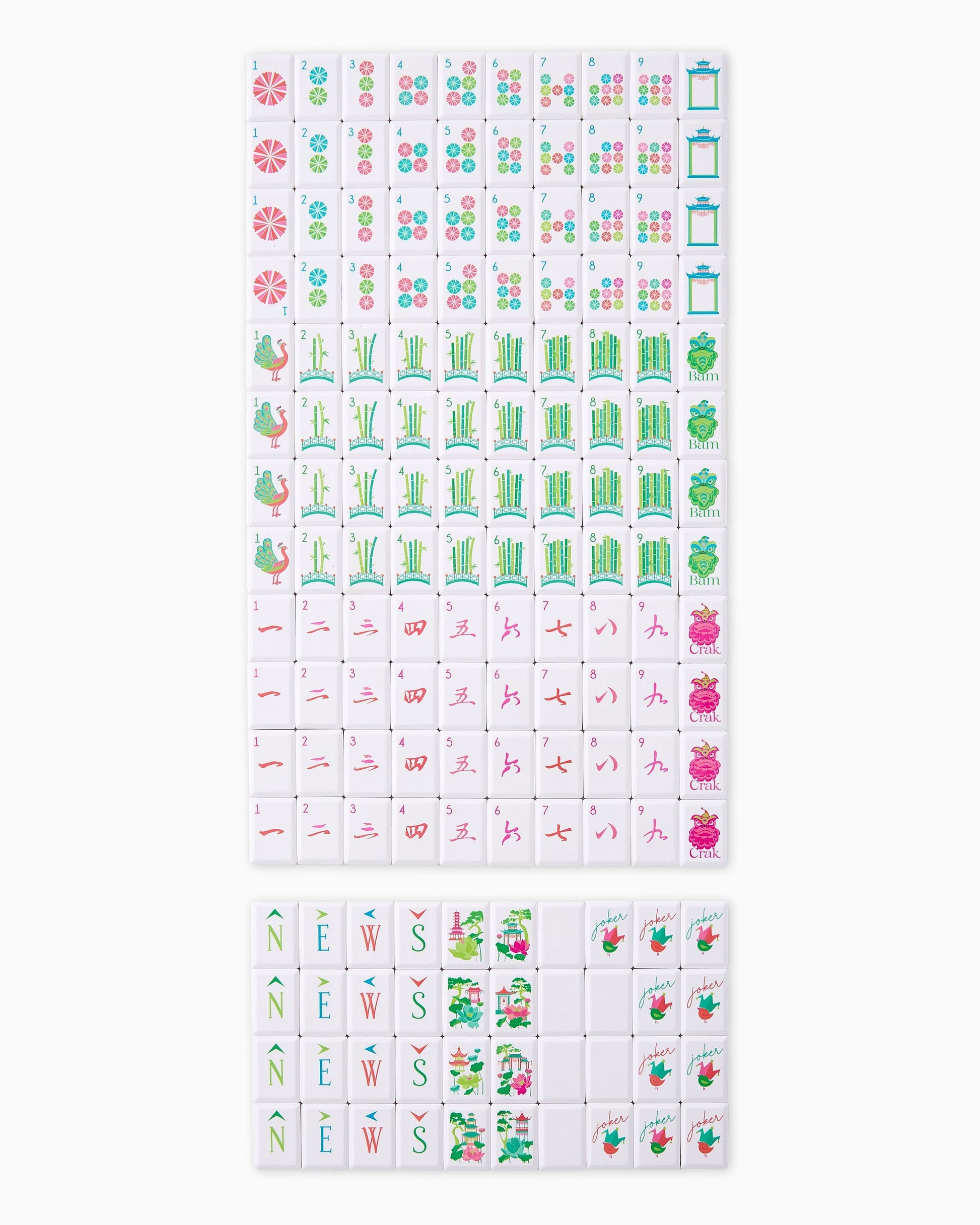 Sunburst Debutante Tile Set - Oh My Mahjong