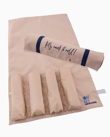 Tan Let's Rack & Roll Bag - Oh My Mahjong