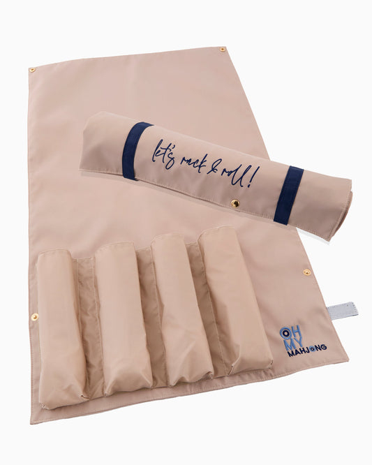 Tan Let's Rack & Roll Bag - Oh My Mahjong