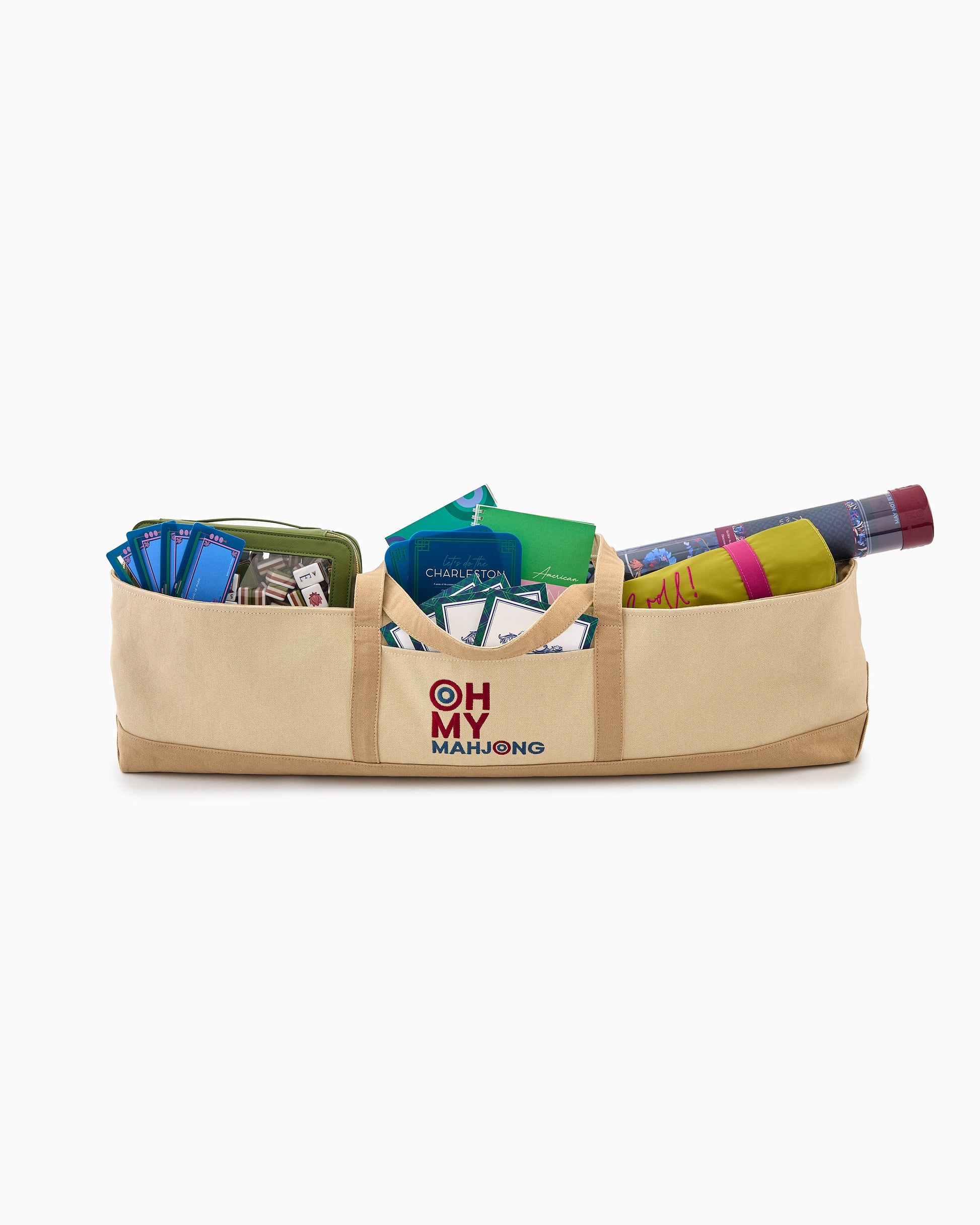 Taupe Mat Storage Bag - Oh My Mahjong