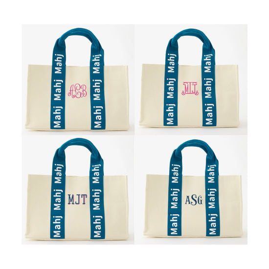 Teal Mahj it all Bag - Oh My Mahjong