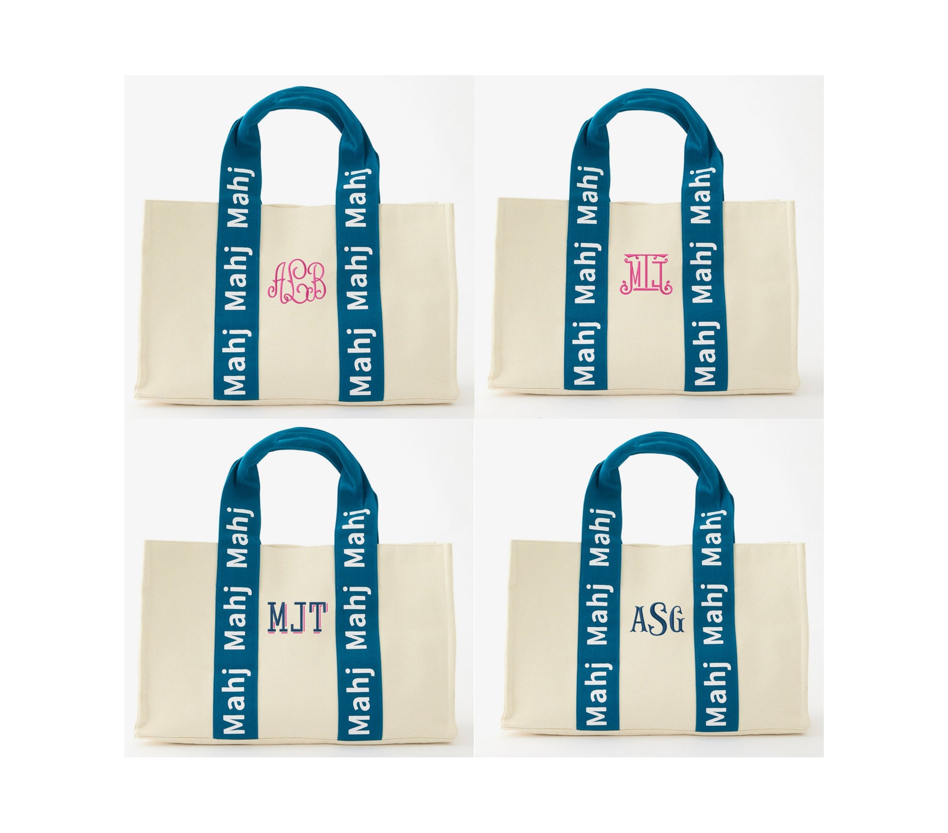 Teal Mahj it all Bag - Oh My Mahjong