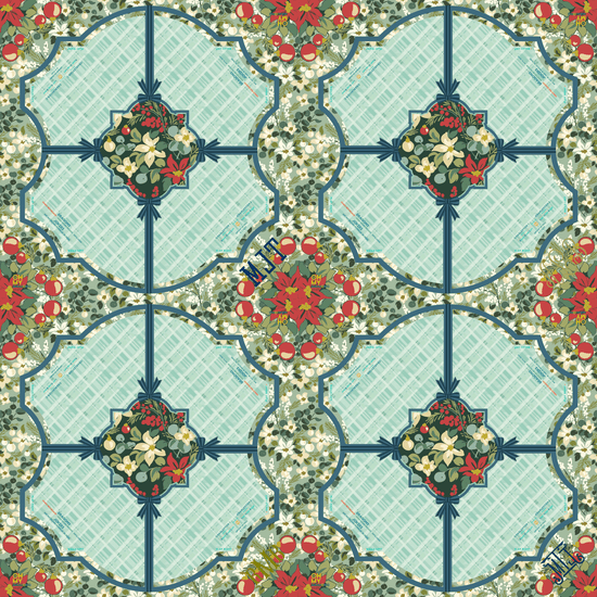 Winterberry Mat in Tube - Oh My Mahjong
