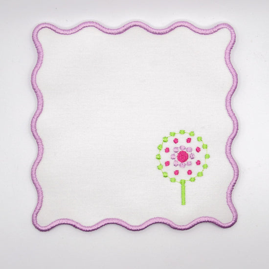 Embroidered Cocktail Napkins - Oh My Mahjong
