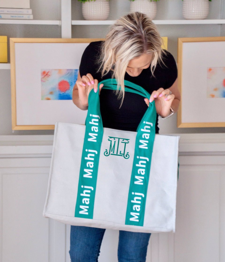 Green Mahj It All Bag - Oh My Mahjong