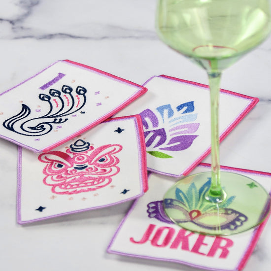 Oh My Mahjong Tile Cocktail Napkins - Oh My Mahjong