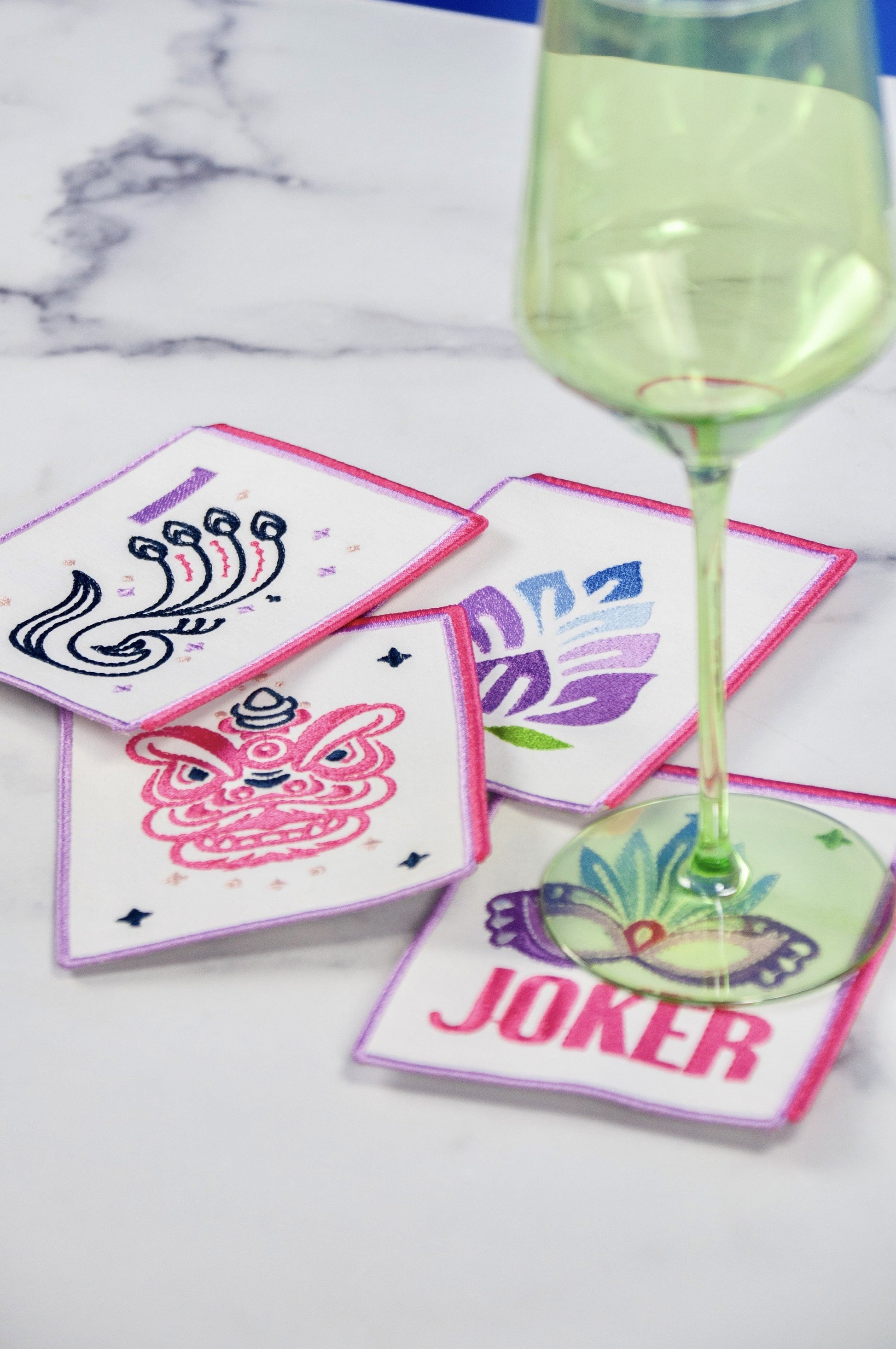 Oh My Mahjong Tile Cocktail Napkins - Oh My Mahjong