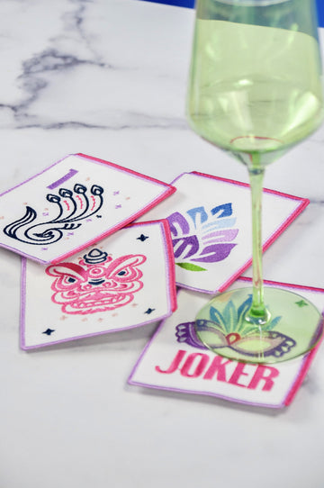 Oh My Mahjong Tile Cocktail Napkins - Oh My Mahjong