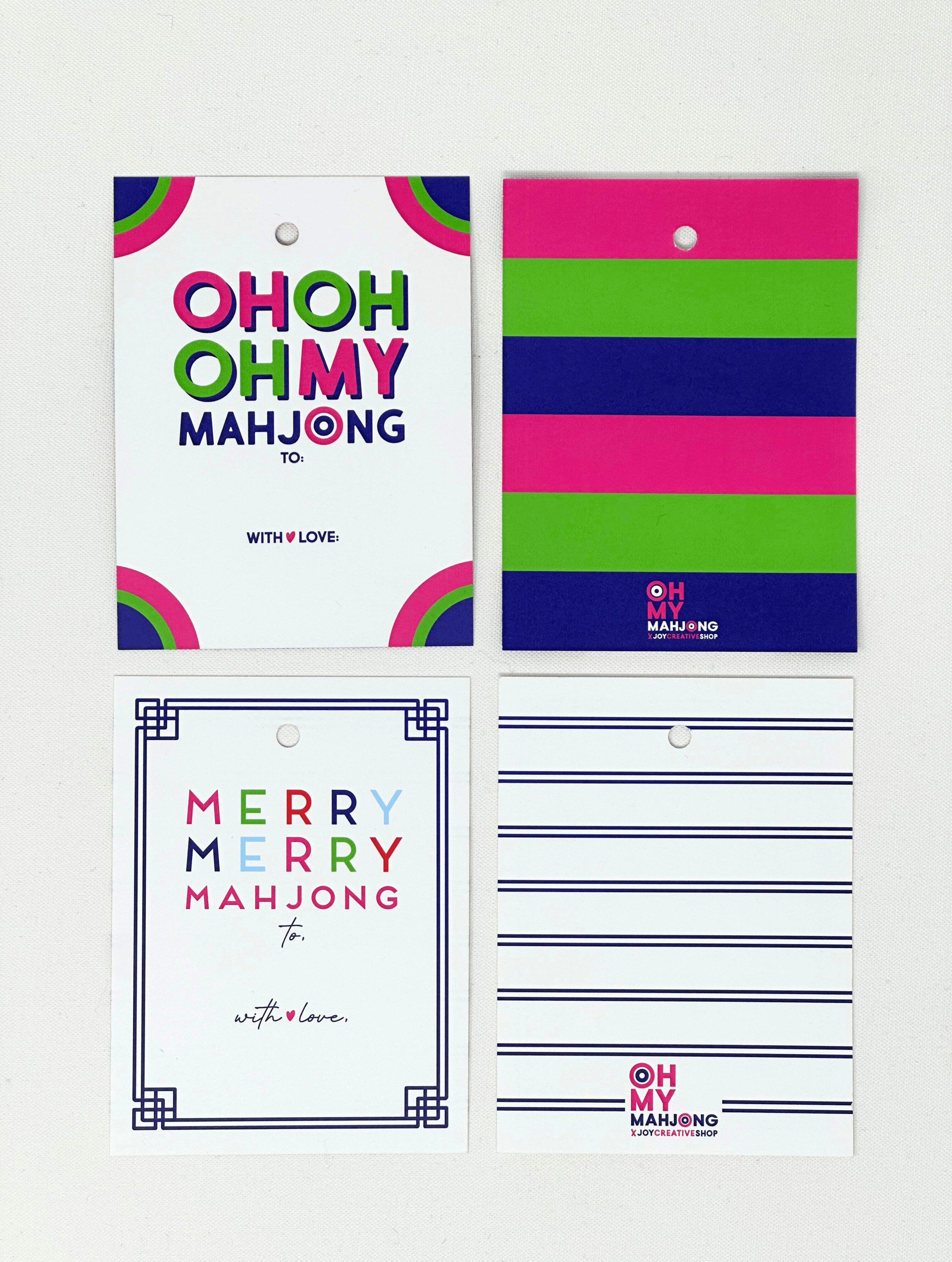 OMM x Joy Creative Gift Tags - Oh My Mahjong