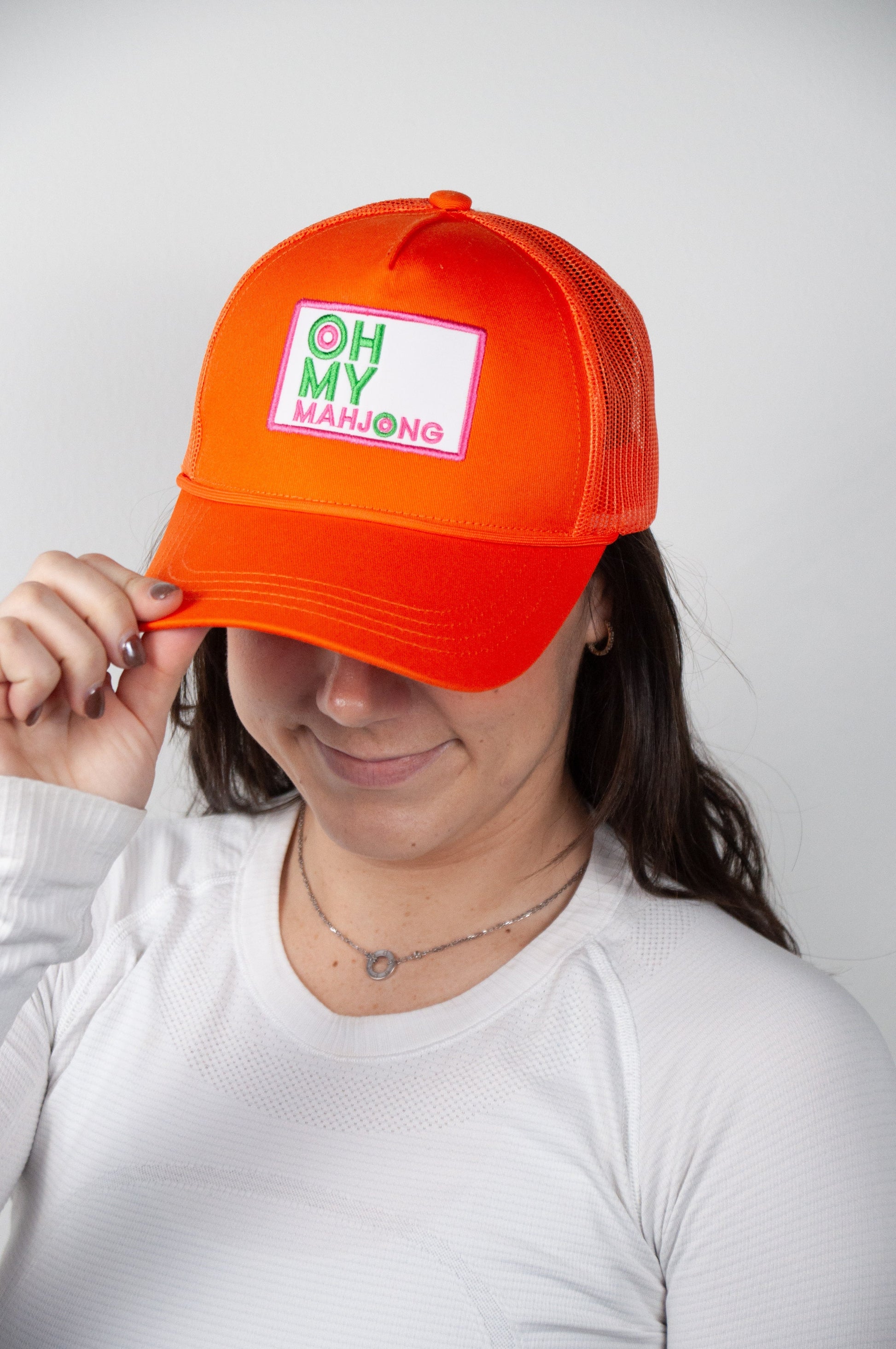 Orange Oh My Mahjong Hat - Oh My Mahjong