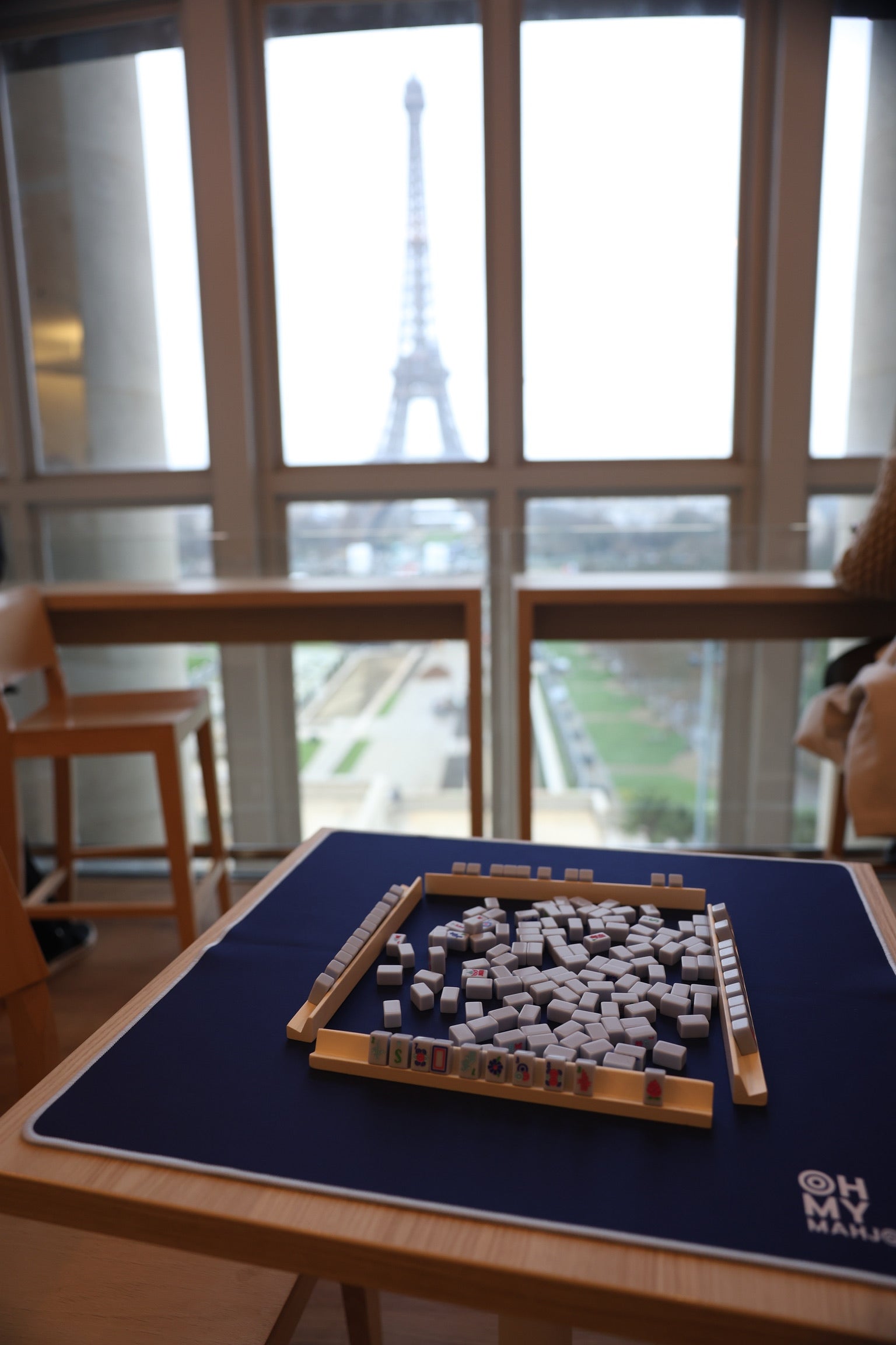 Parisian Blue Mahjong Travel Set - Oh My Mahjong