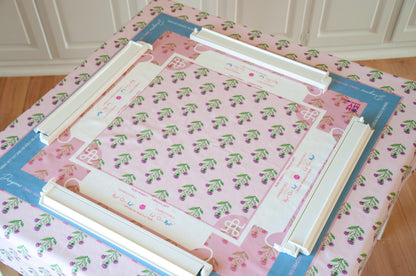 Pink Instructional Mahjong Tablecloth - Oh My Mahjong